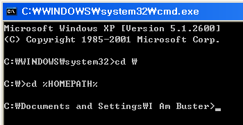 Windows XP 의 경우